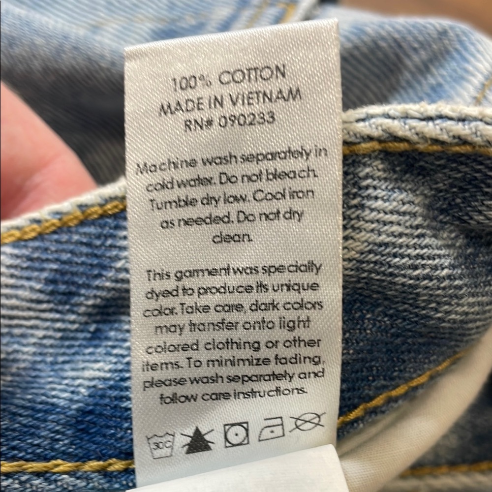 PacSun Blue Straight Leg Distressed Jeans - Picture 6 of 6